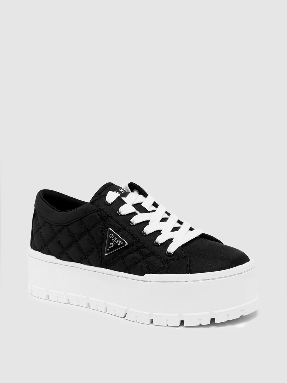 GUESS Black Chunky Tesie Low-Top Sneakers